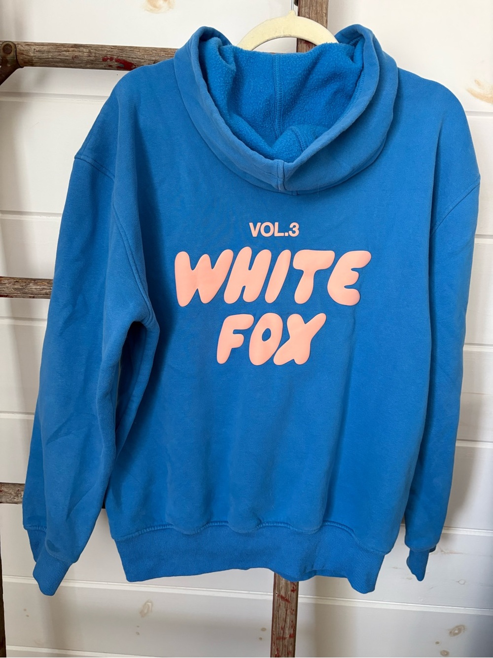 White Fox Boutique Bright Blue Logo Hoodie - Picture 6 of 7